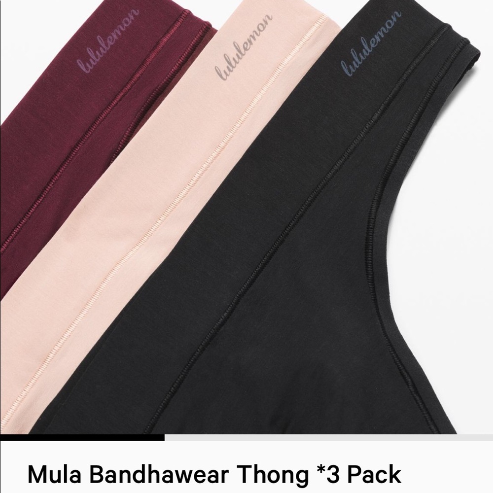✨NWT✨ Lululemon Mula Bandhawear 3 pack thongs